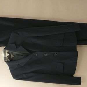 Classic Pantsuit Navy Blue Quality Kasper sz 4 Business Trouser Suit w Blazer